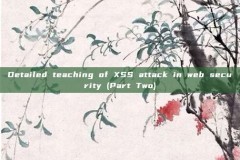 Detailed teaching of XSS attack in web security (Part Two)