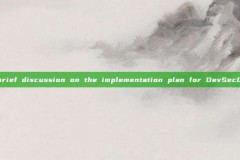 A brief discussion on the implementation plan for DevSecOps.