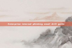 Enterprise internal phishing email drill guide
