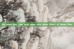 Do what you can with what you have (Part 2) Miao Pan