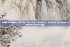 A brief analysis of the 10 core elements of data security protection strategy