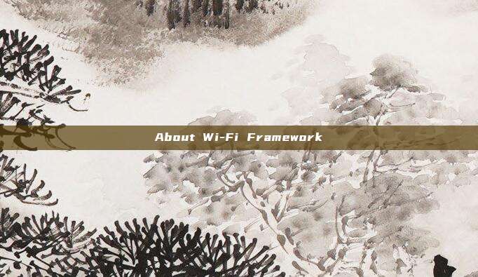 About Wi-Fi Framework