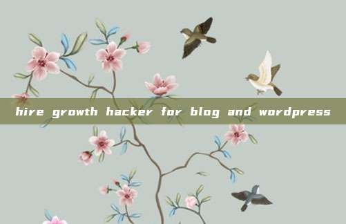 hire growth hacker for blog and wordpress