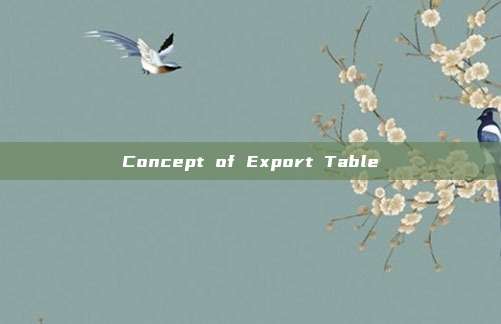 Concept of Export Table