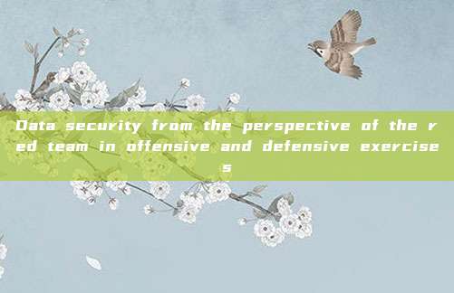 Data security from the perspective of the red team in offensive and defensive exercises