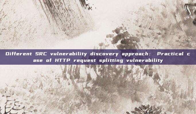 Different SRC vulnerability discovery approach: Practical case of HTTP request splitting vulnerability