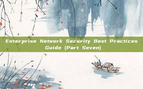 Enterprise Network Security Best Practices Guide (Part Seven)