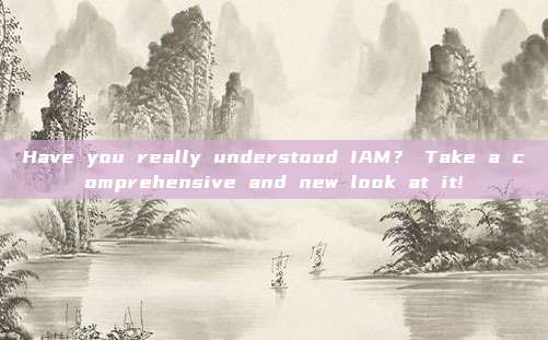 Have you really understood IAM? Take a comprehensive and new look at it!