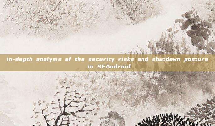 In-depth analysis of the security risks and shutdown posture in SEAndroid