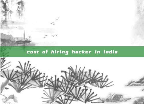 cost of hiring hacker in india