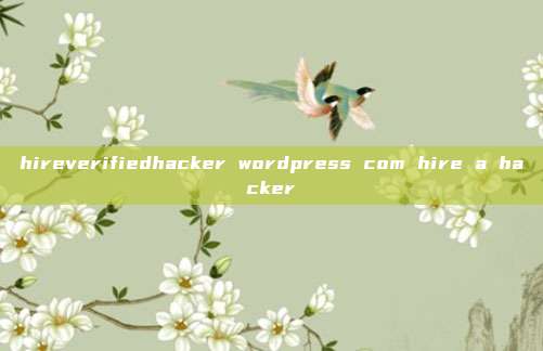 hireverifiedhacker wordpress com hire a hacker