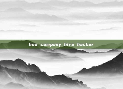 how company hire hacker