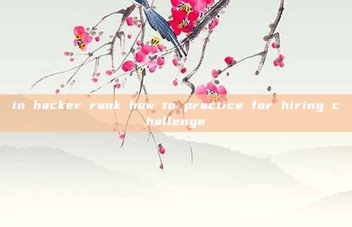 in hacker rank how to practice for hiring challenge