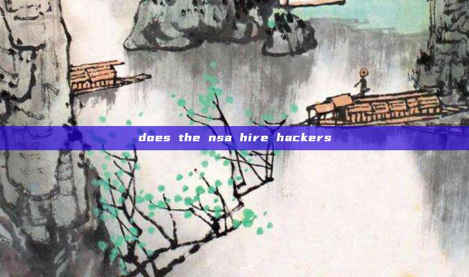 does the nsa hire hackers