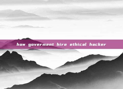 how goverment hire ethical hacker