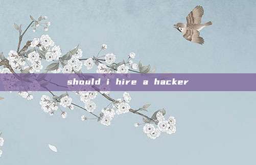 should i hire a hacker