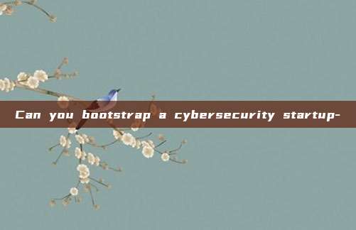 Can you bootstrap a cybersecurity startup-