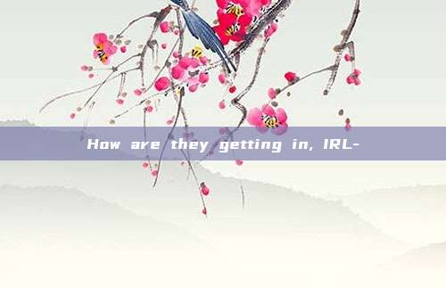 How are they getting in, IRL-