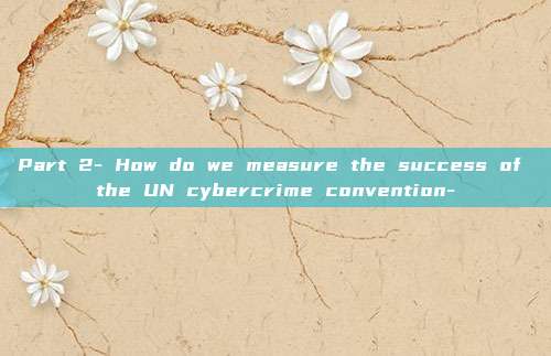 Part 2- How do we measure the success of the UN cybercrime convention-
