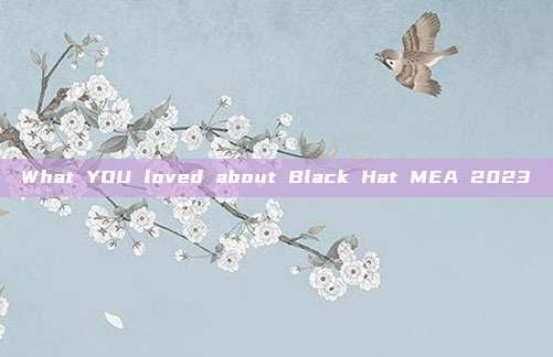 What YOU loved about Black Hat MEA 2023