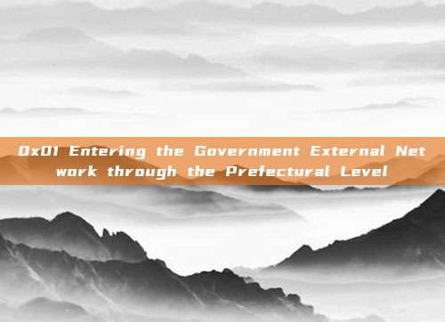 0x01 Entering the Government External Network through the Prefectural Level