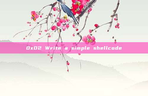 0x02 Write a simple shellcode